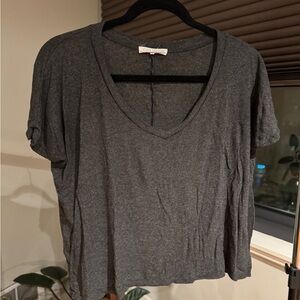 Joah Brown Gray Relaxed Fit Short Sleeve Tee